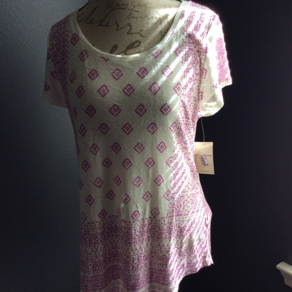 Women's Lucky Brand Casual T Shirt Size M NWT - Picture 1 of 4
